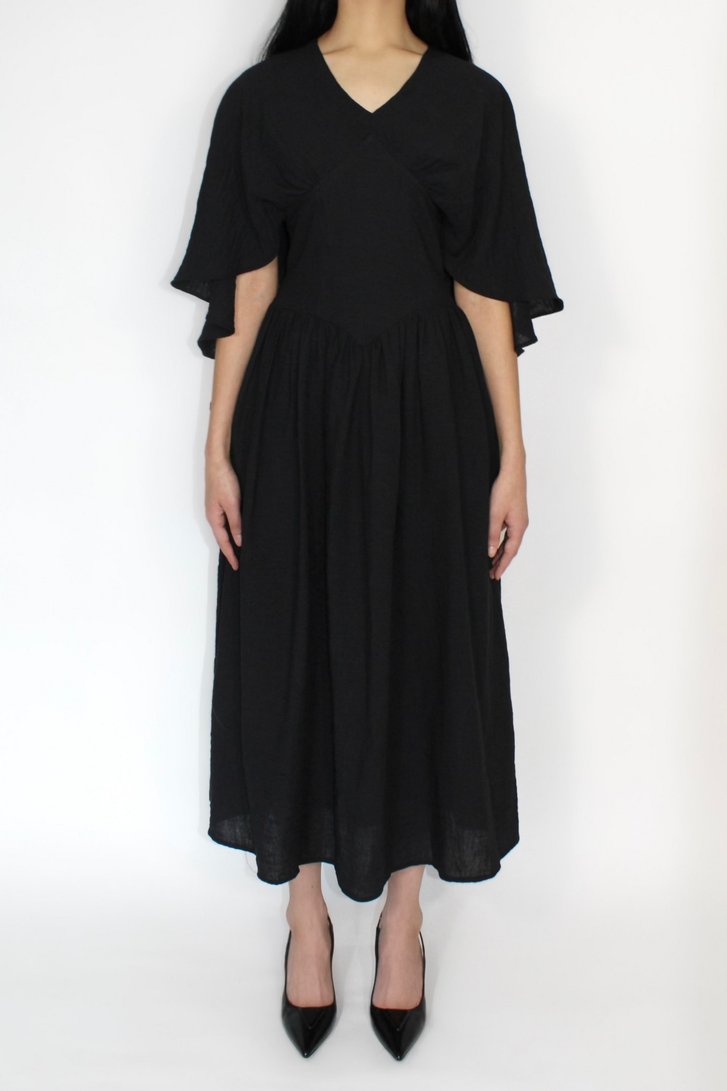 Lulu Kaftan Dress Black