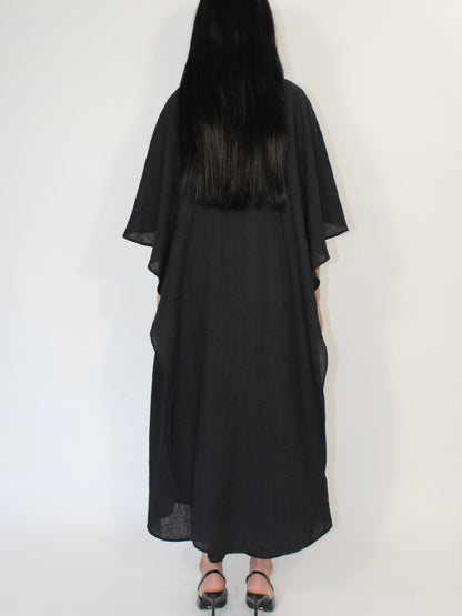 Lulu Kaftan Dress Black